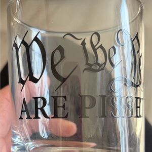 Made In USA  Patriotic 11oz Whiskey Glass - We The People Are Pissed Off  NIB